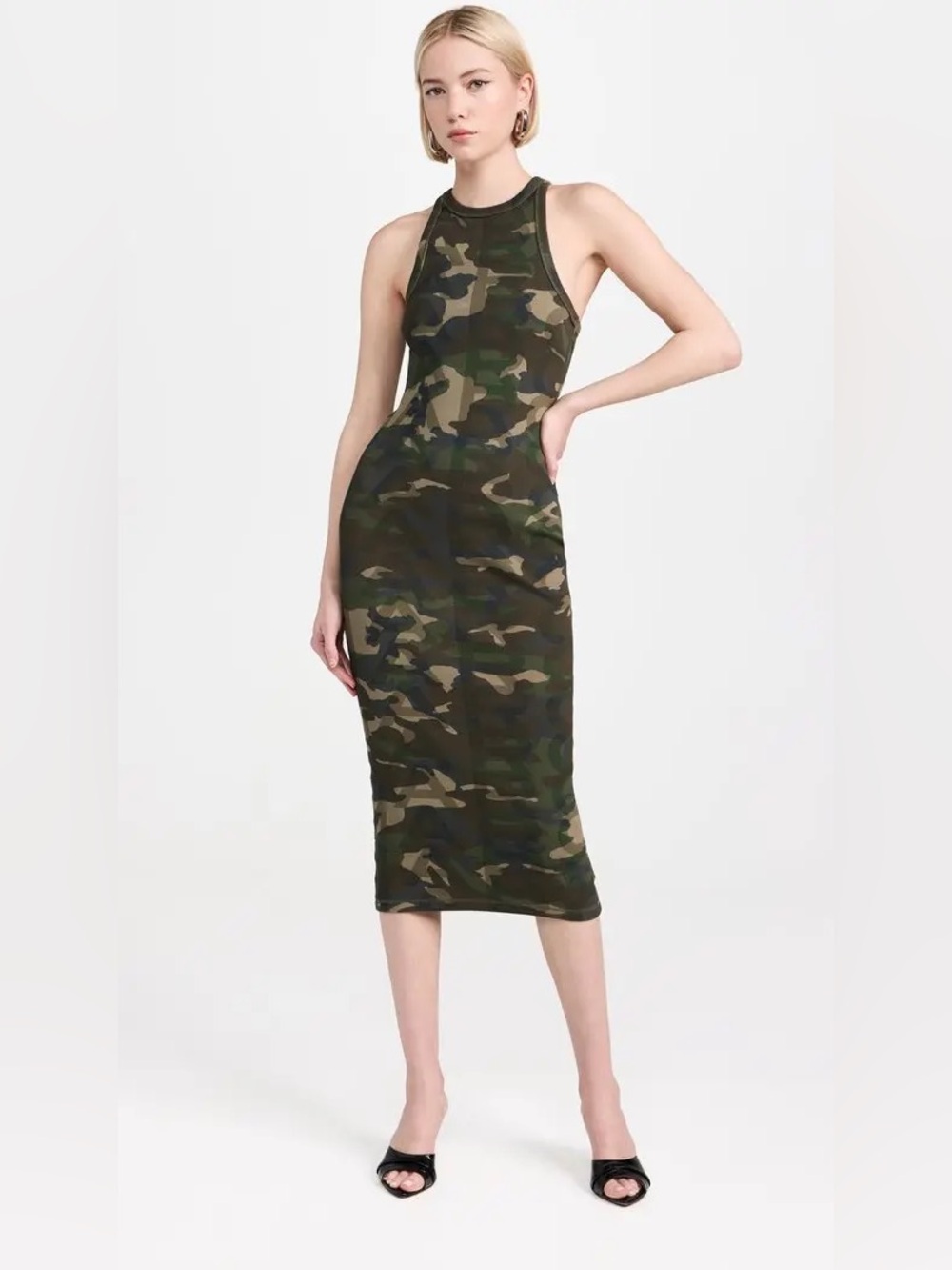 Marc Jacobs Camo Racer Rib Dress Rave Party Size XL